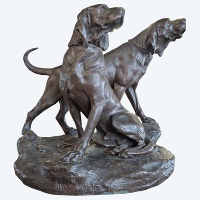 Bronzeskulptur von Léon Bureau (1866-1906)