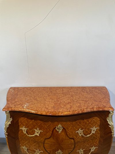 Louis-XV-Kommode aus Palisander und Rosenholz