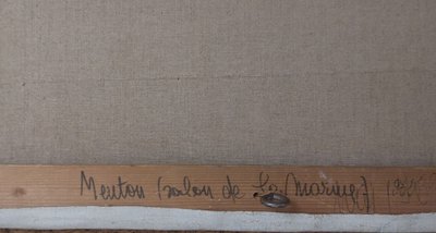 Odette Deray - (1918 - 2010) - Mentone - olio su tela -