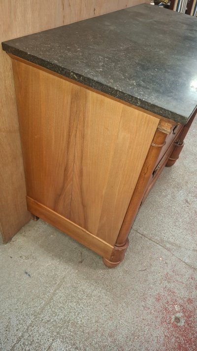Commode époque empire en noyer 