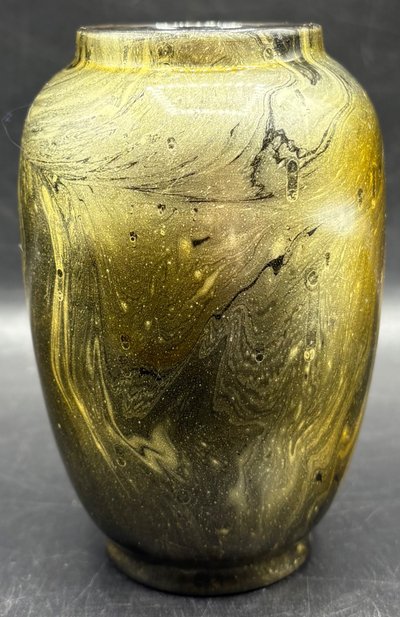 VASE BOIS LAQUÉ D’ASIE