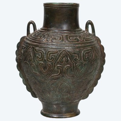 Zeremonialvase aus Bronze, Ming-Dynastie (1368–1644) – China