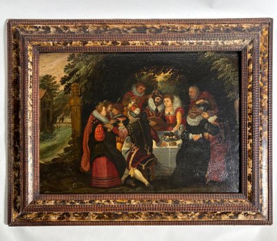 Attribué à David VINCKBOONS  (1576-1629) Ecole flamande du XVIIème siècle, Huile sur panneau