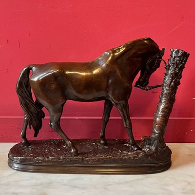 P.J. Mène, cheval au palmier, XIXème siècle