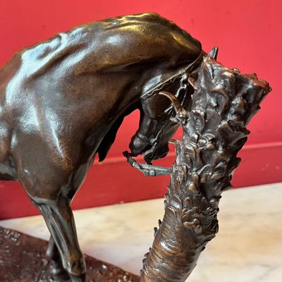 P.J. Mène, cheval au palmier, XIXème siècle