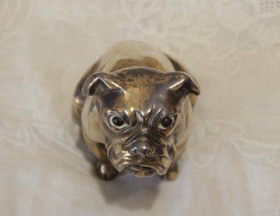 Bulldoggen-Skulptur, signiert 'Franjou', für Hippolyte Moreau (1832-1926)