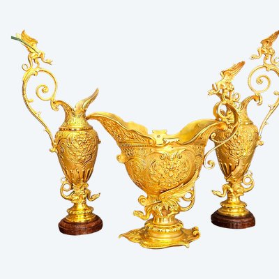 Large Gilded Bronze Ornament