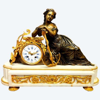 Important Neoclassical Clock: "The Merchant Marine," Signed by Bailly