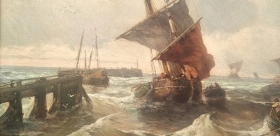 Jean MAZZELLA - Entrée d'un port en Normandie