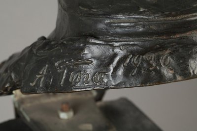 Important Bronze A Pina Cire Perdue J Pannini Paris