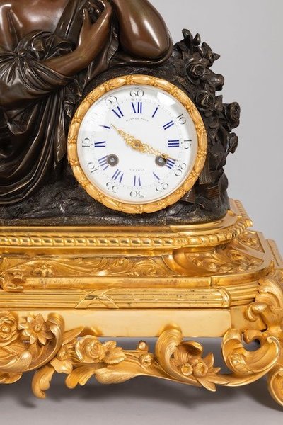 Importante et spéctaculaire Garniture de cheminée, signée RAINGO et Picard