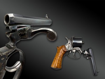COFFRET contenant un REVOLVER Javelle - Saint-Etienne, France - 1860-1880