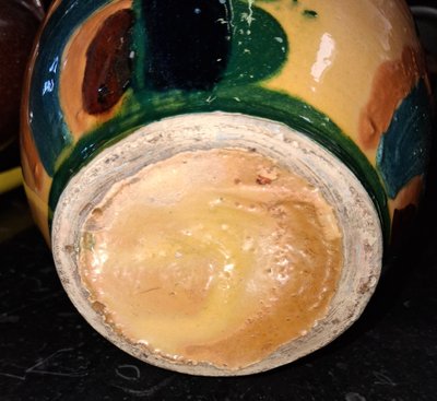 Vase Art Déco en céramique émaillée – Poterie Bonfils, Ferney-Voltaire