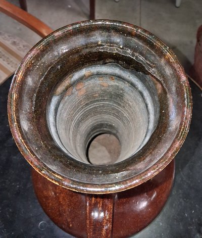Grand vase à anses en grès émaillé – Les Potiers d'Accolay – Années 1950-1960