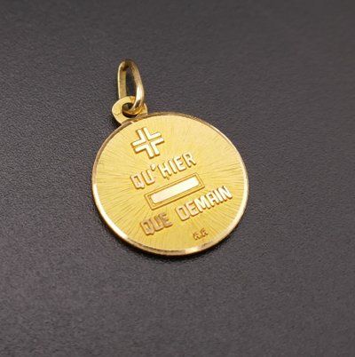 Augis-Liebesmedaille, 18 Karat Gold.