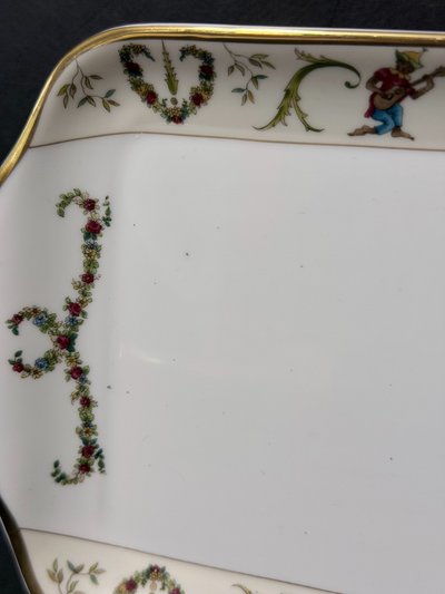 Servizio da dessert in porcellana di Limoges di Philippe Deshoulières – modello "Sogni del XVIII secolo"