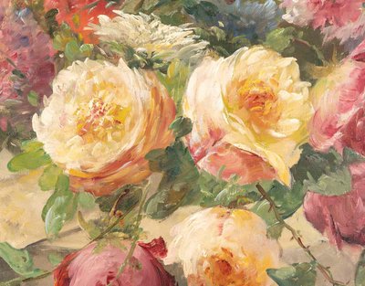 Edmond Van Coppenolle (1846–1914) – Großes Stillleben mit Blumen