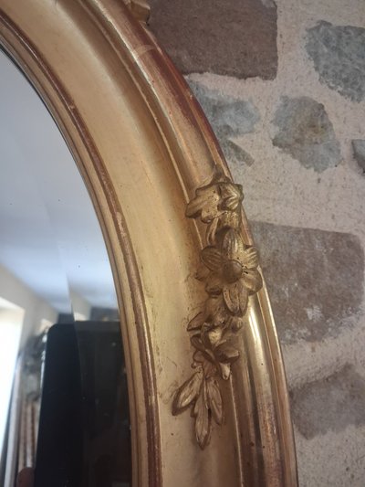 Miroir oval XIX  102 x 63