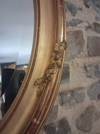 Miroir oval XIX  102 x 63