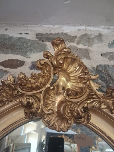 Miroir oval XIX  102 x 63