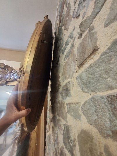 Miroir oval XIX  102 x 63