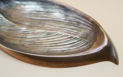 A. HENN, Vide poche bronze art déco