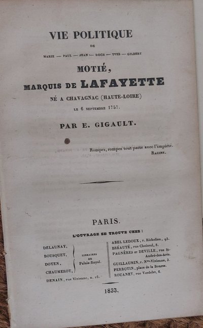 [LA FAYETTE ] - Paul Adam - (1862 - 1920) - "Une épopée française" - Manuscrit autographe