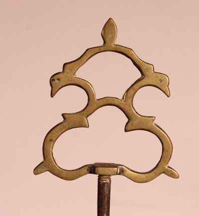 lampe à huile en bronze- 18° siècle - Espagne