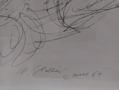 Charles Rollier (1912–1968) – Komposition – Tusche auf Papier – 1964 – Schweiz