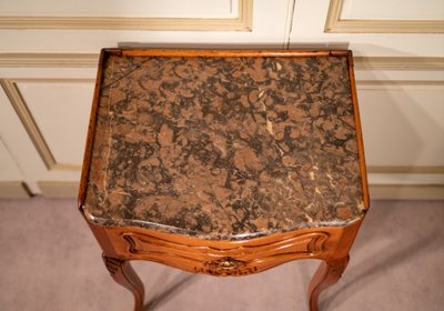 Console perruquière en noyer, sud de la France