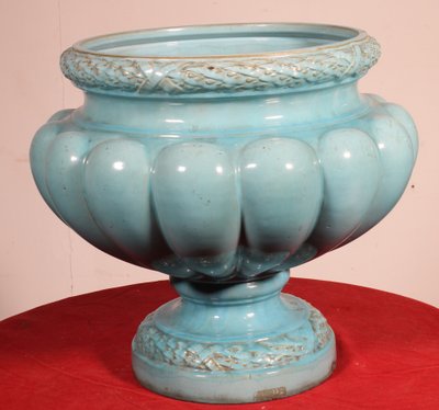 Glazed Ceramic Planter, Late 19th Century
