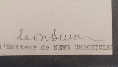 Léon BLUM - 51872 - 1950) - Lettre signée - 1938