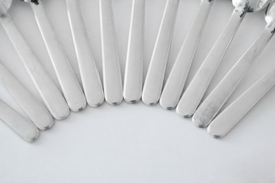 Ensemble Exceptionnel de 12 Cuillères à Petit-Déjeuner – Modèle "Normandie" Puiforcat Argent 925°°