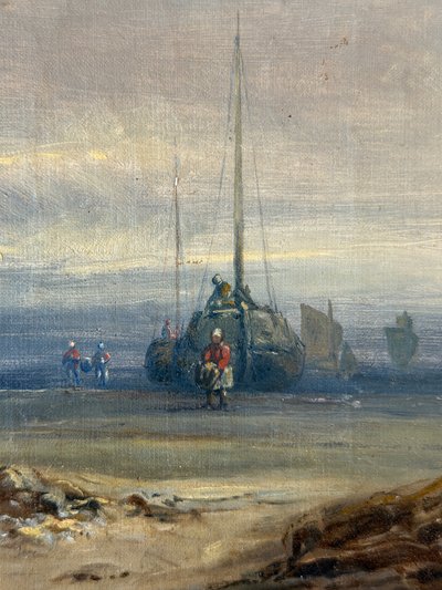 Retour de pêche d'après Friedrich Fritz Hildebrandt