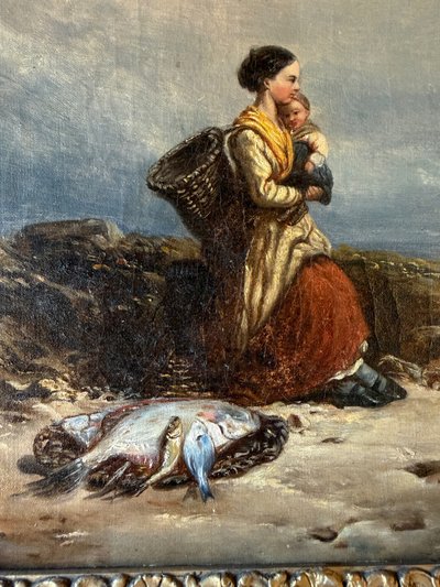 Retour de pêche d'après Friedrich Fritz Hildebrandt