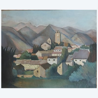 Marie Anne Ichanson - (1889 - 1964) - Valréas (84) - huile sur panneau