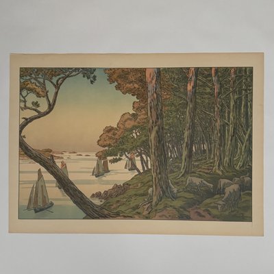 Lithographie par Henri Rivière Les Aspects de la Nature - Soir d'été