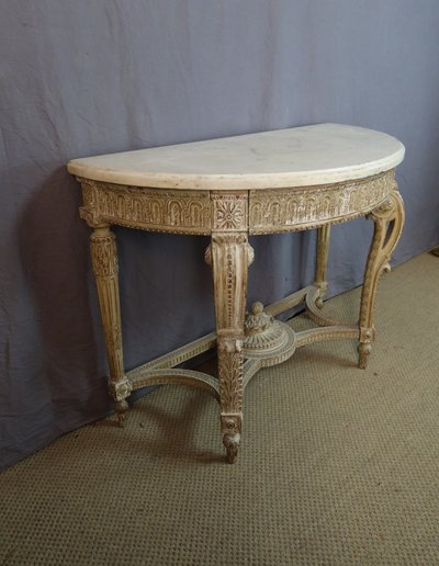 console XX en bois peint