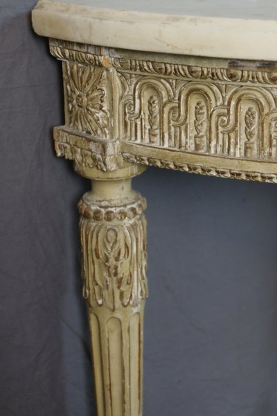 console XX en bois peint