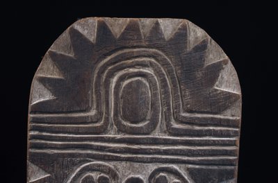 Planchette votive, art tribal, art océanien, Papouasie Nouvelle Guinée, Océanie, peinture, 80 cm