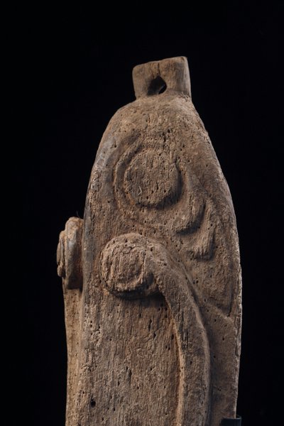 Masque d'ancêtre, art tribal, art océanien, Papouasie Nouvelle Guinée, sculpture bois, 81 cm