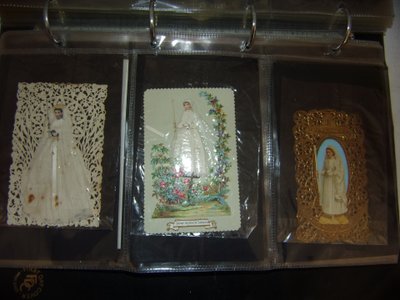 Album Images pieuses, canivets époque 19ème.