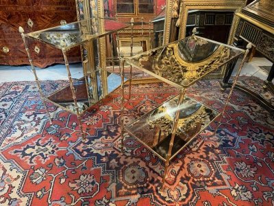 PAIRE DE BOUT DE CANAPE attribuée à la maison BAGUES