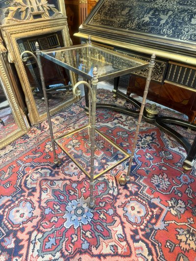 TABLE SERVANTE ATTRIBUEE A LA MAISON BAGUES ANNEE 50