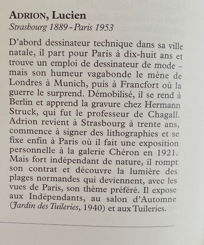 Lucien Adrion. „Landschaft am Rande von Paris“. Öl auf Leinwand, Anfang des 20. Jahrhunderts. 