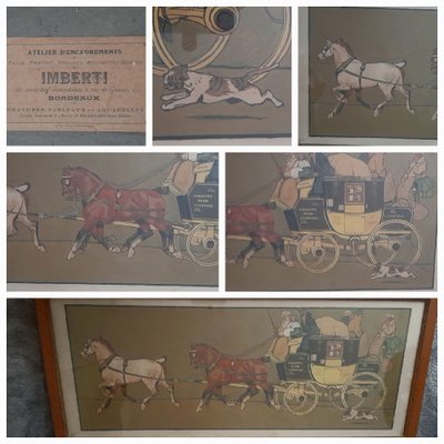 Cecil Aldin "la diligence"circa 1908