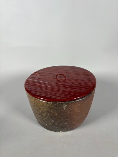 Recipient a eau en grès et laque - Japon - époque d'Edo (1615-1868)