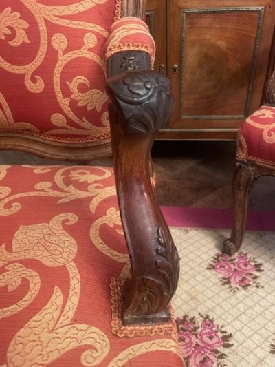 Paire de fauteuils 18 ème d'époque Régence