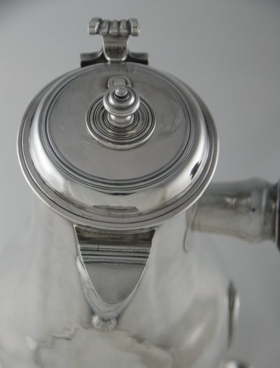 Paris 1758-1759 - Large Louis XV Period Solid Silver Chocolate Pot By J.-g. Véalle