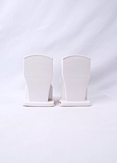 Paire de vases Art Deco en faïence de Ceranord céramique d'art début XXe
